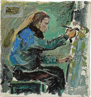 Малютин Сергей Васильевич. Портрет художника за работой 